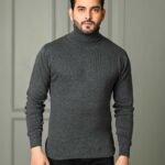 Charcoal Grey Turtle Neck Pullover